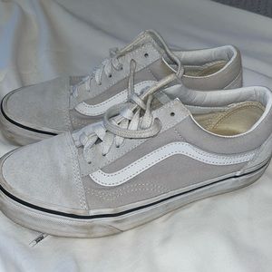 Women’s light grey vans size 6 minimally worn